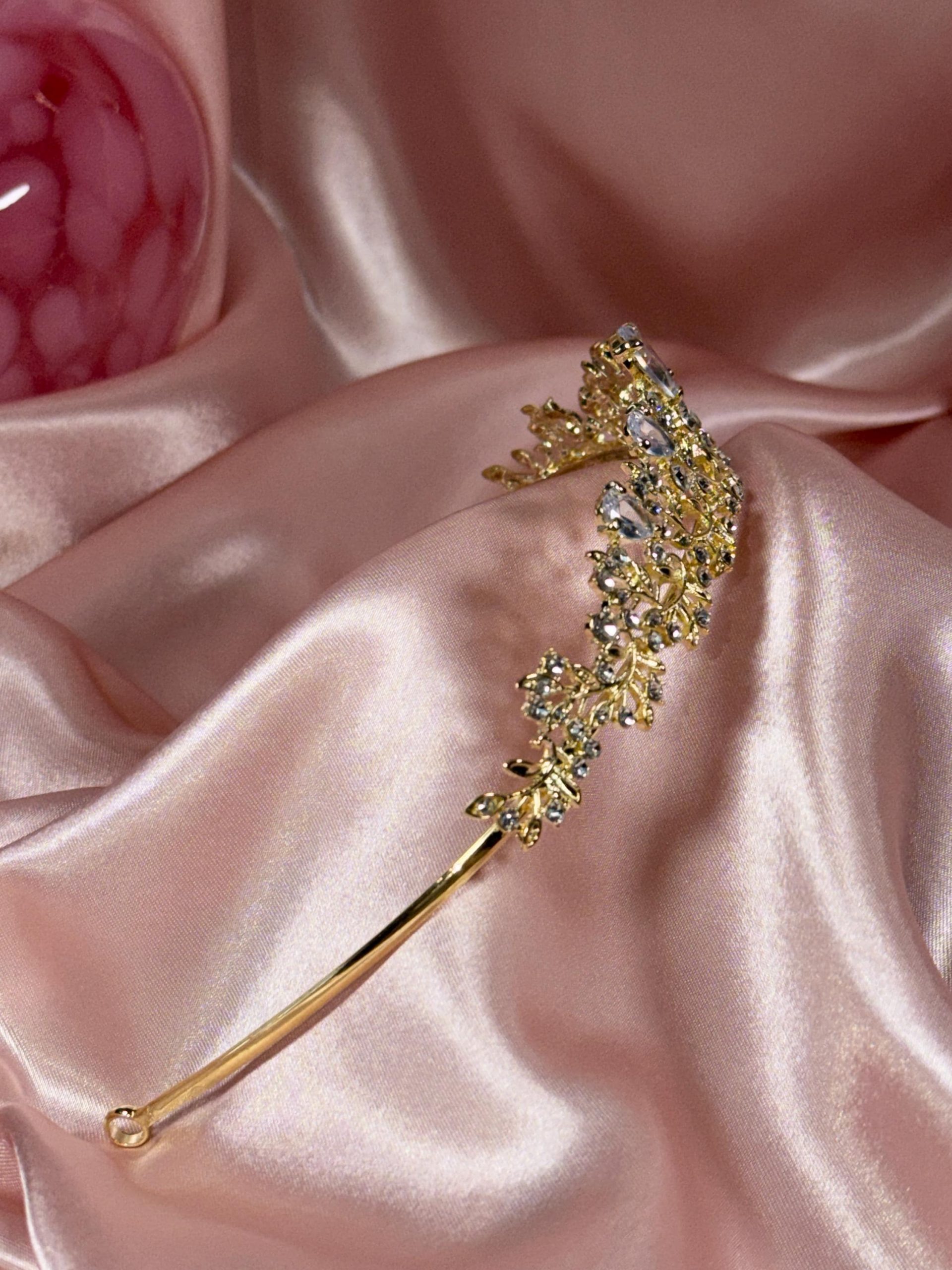 Gold Crystal Tiara
