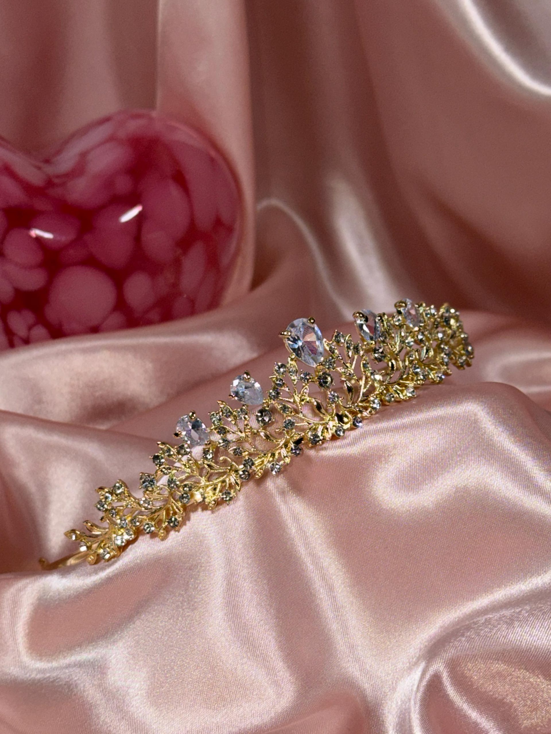 Gold Crystal Tiara
