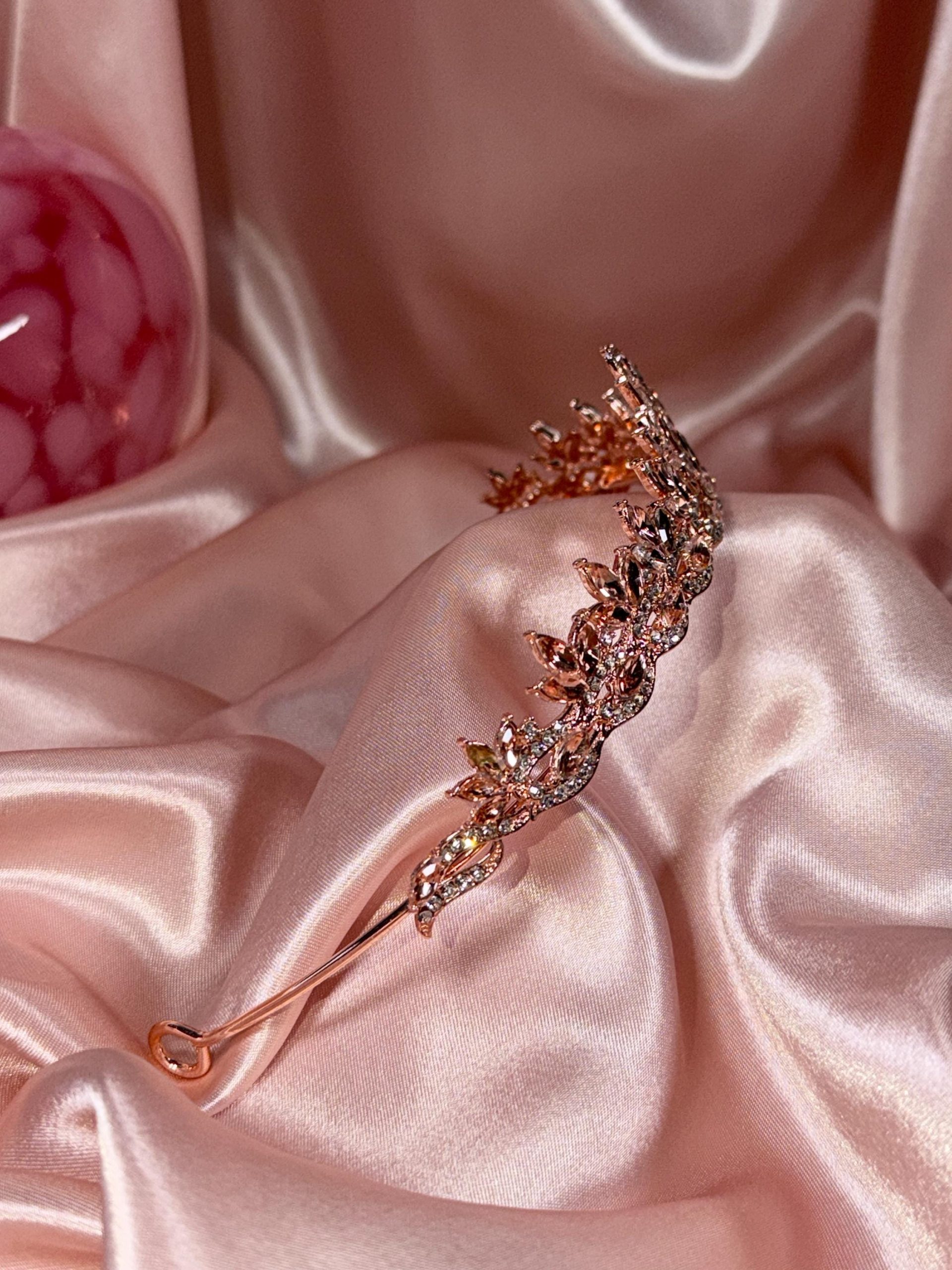 Pink Crystal Tiara Crown – Wedding Tiara