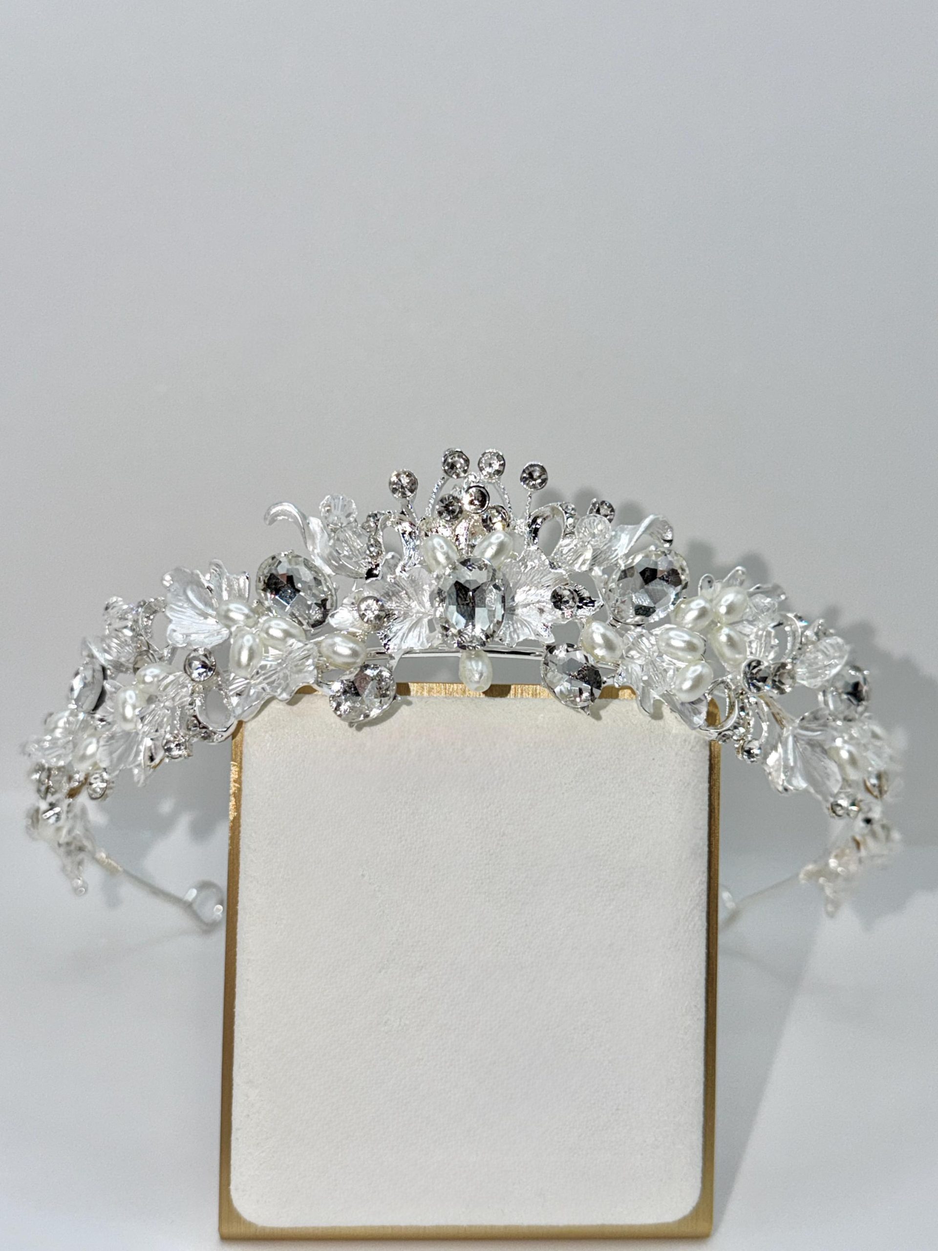 Silver Pearl Bridal Tiara