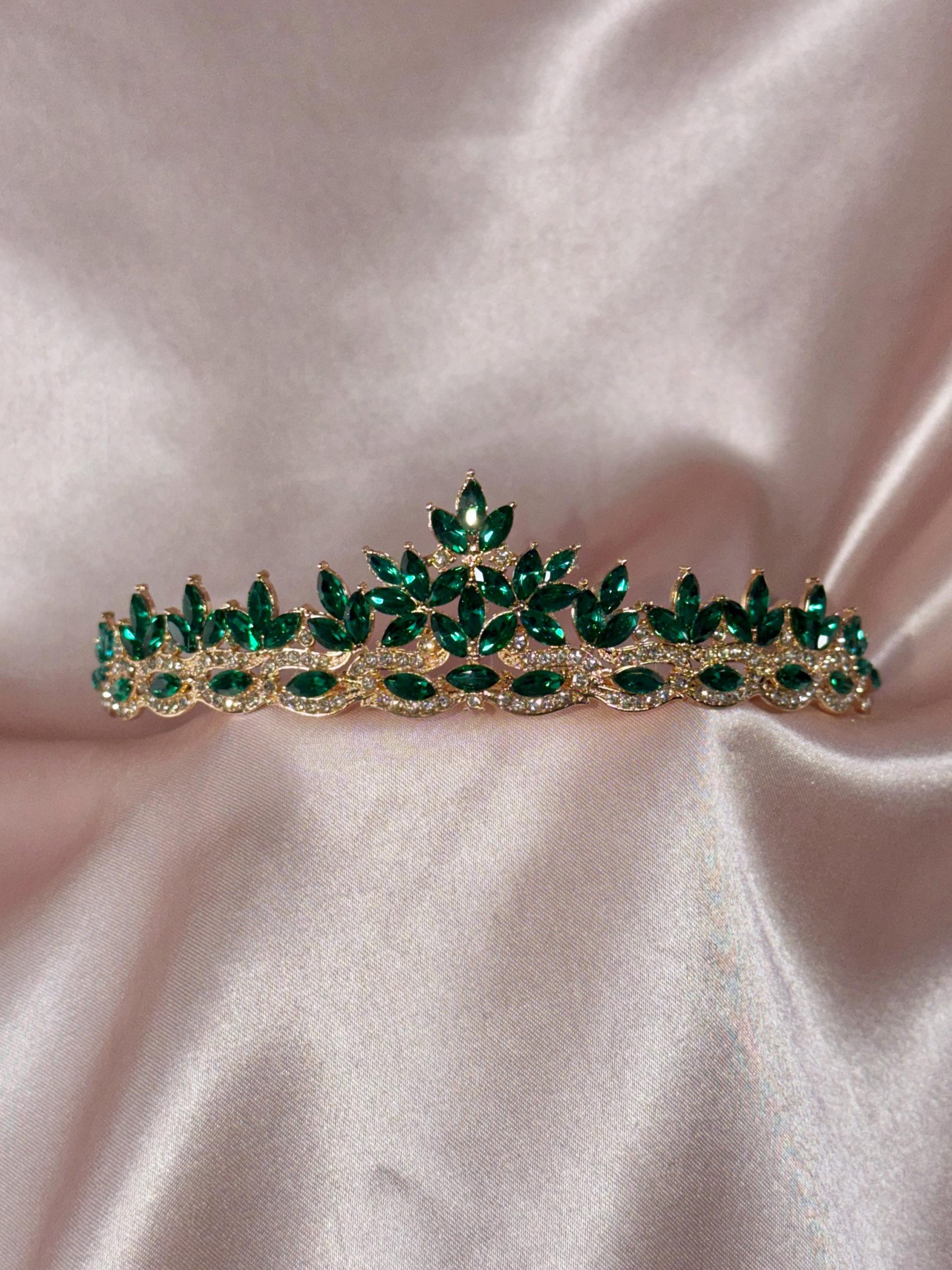 Pink Crystal Tiara Crown – Wedding Tiara