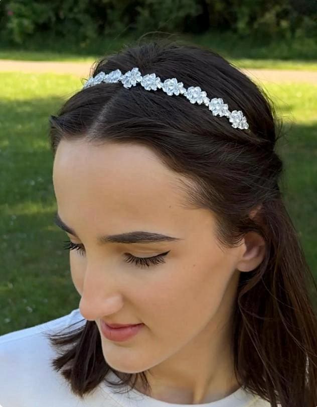 Silver Crystal Headband