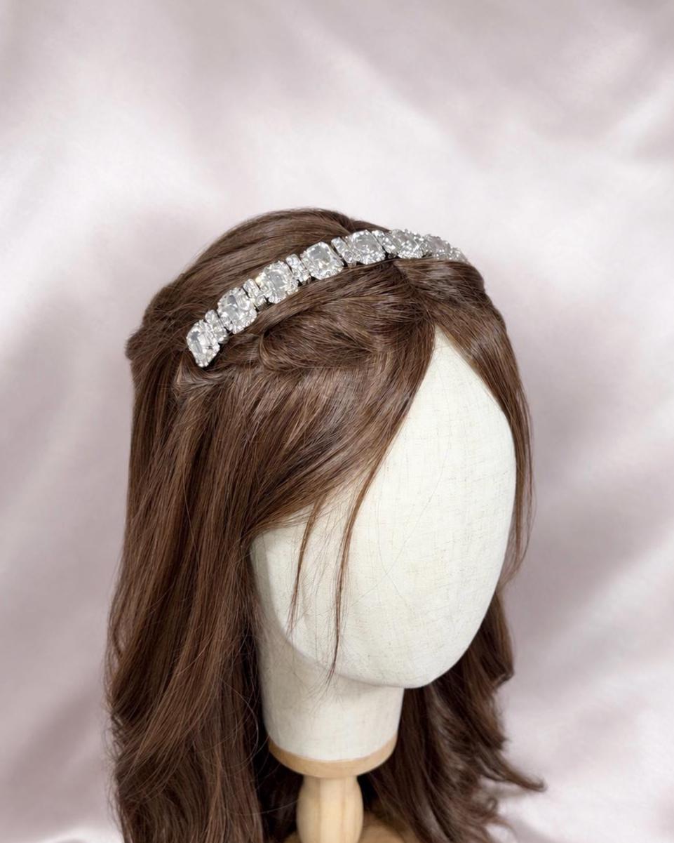 Silver Crystal Headband